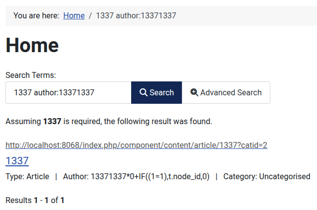 Finder true condition Finder search returning results for the true SQL condition