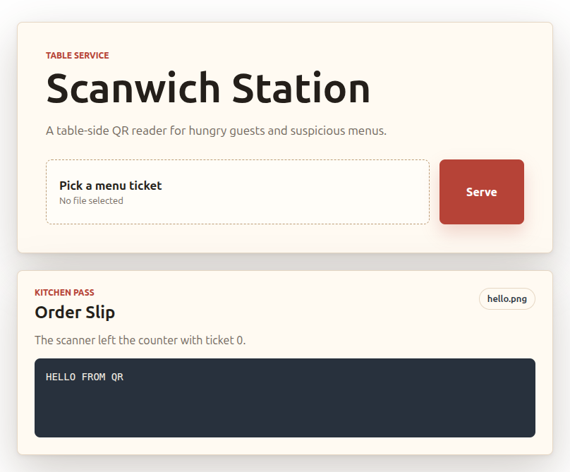 landing page